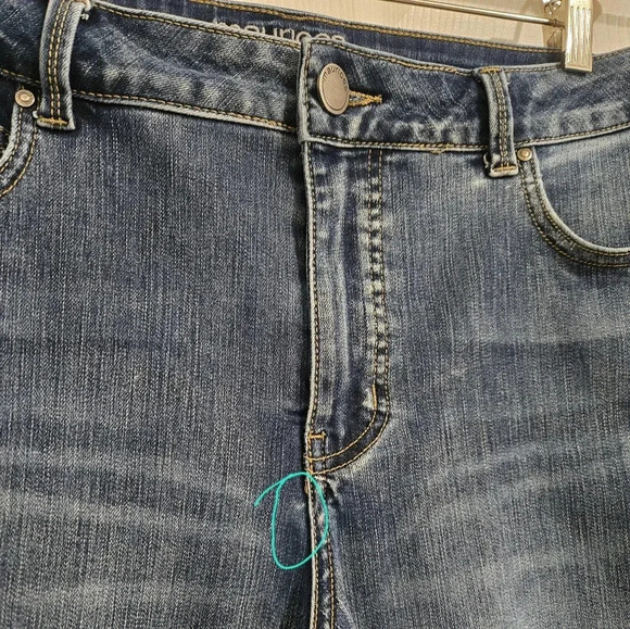 Maurices Everflex Highrise Women's Jeans Sz 18 Skinny Ankle Dark Wash Plus Size - Picture 8 of 13